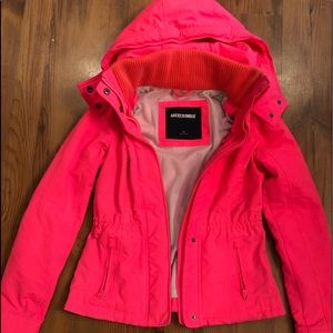 Abercrombie hot pink jacket